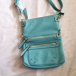 🆕️Simply Noelle adjustable purse teal/blue